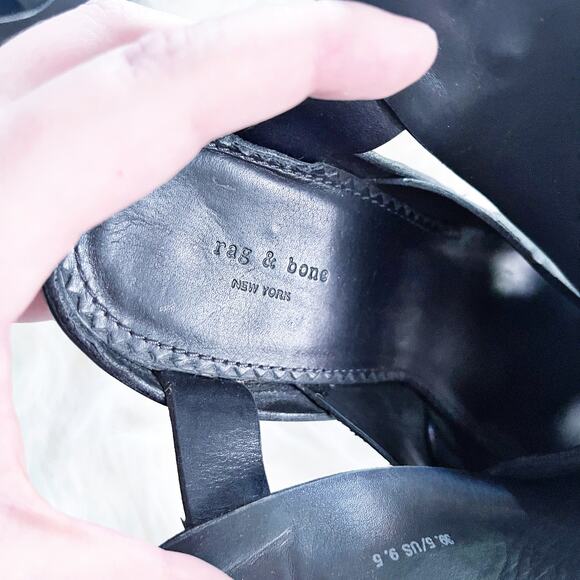 Rag & Bone Black Suede Sloane Platform Sandal - Picture 7 of 10